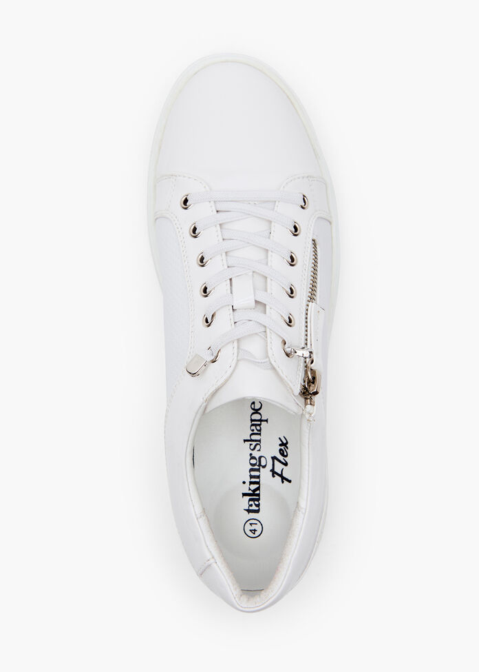 Patent Perf Zip Sneaker, , hi-res