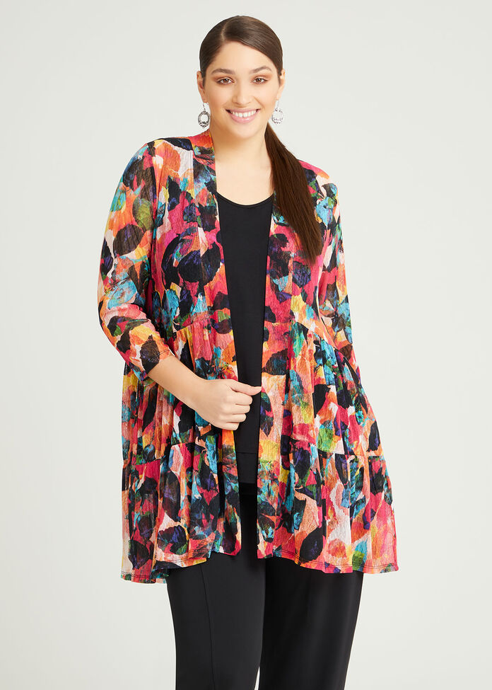 Mesh Messina Tier Cardigan, , hi-res