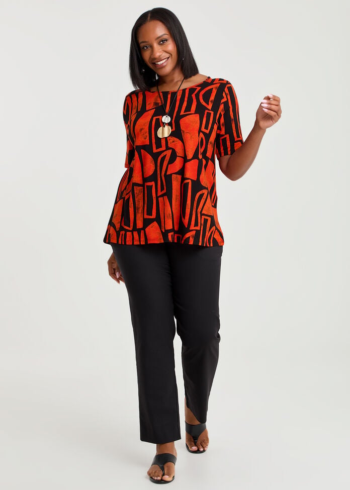 Natural Laura Abstract Top, , hi-res