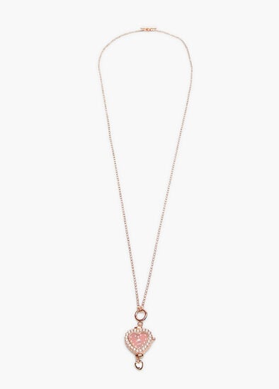 Plus Size Red Watch Heart Multiwear Necklace