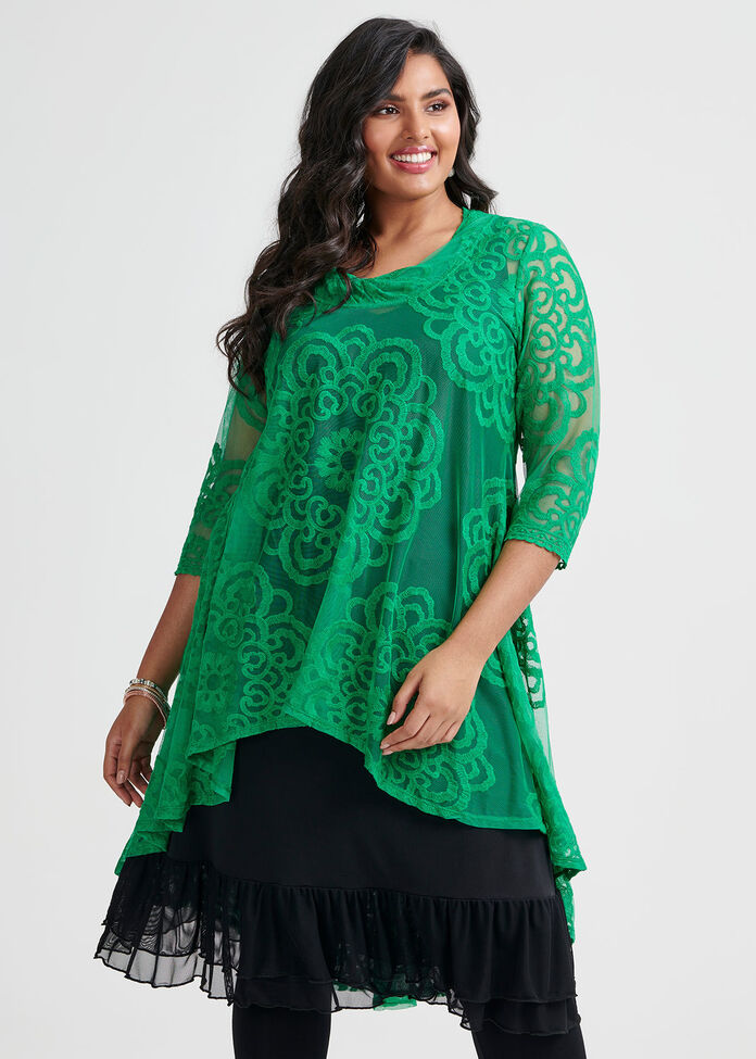 Green With Envy Tunic, , hi-res