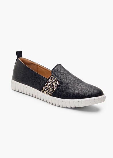 Elastic Loafer Flex Shoe