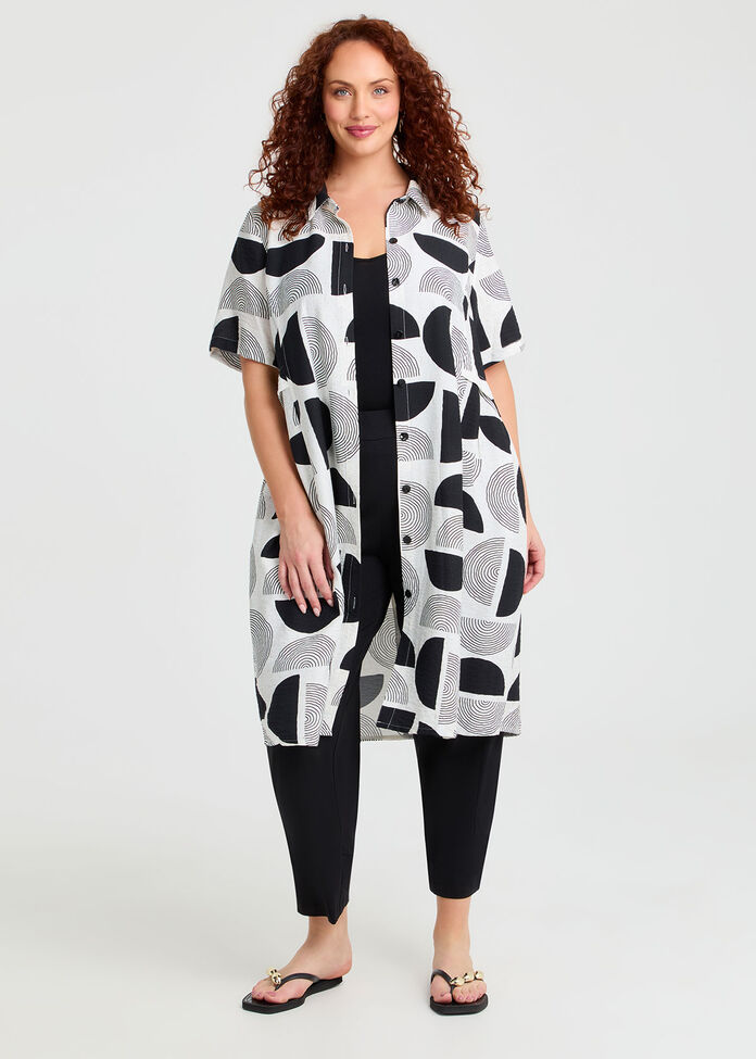 Natural Tara Abstract Shirt, , hi-res