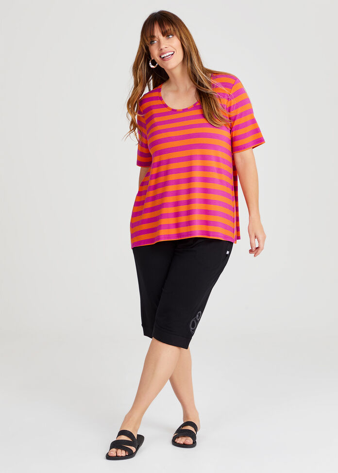 Natural Stripe Essential T-Shirt, , hi-res