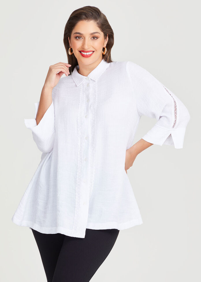 Crushed 'Cerise' Shirt main image 0