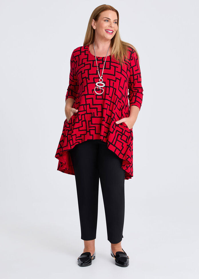 Swing Longline Natural Tunic, , hi-res