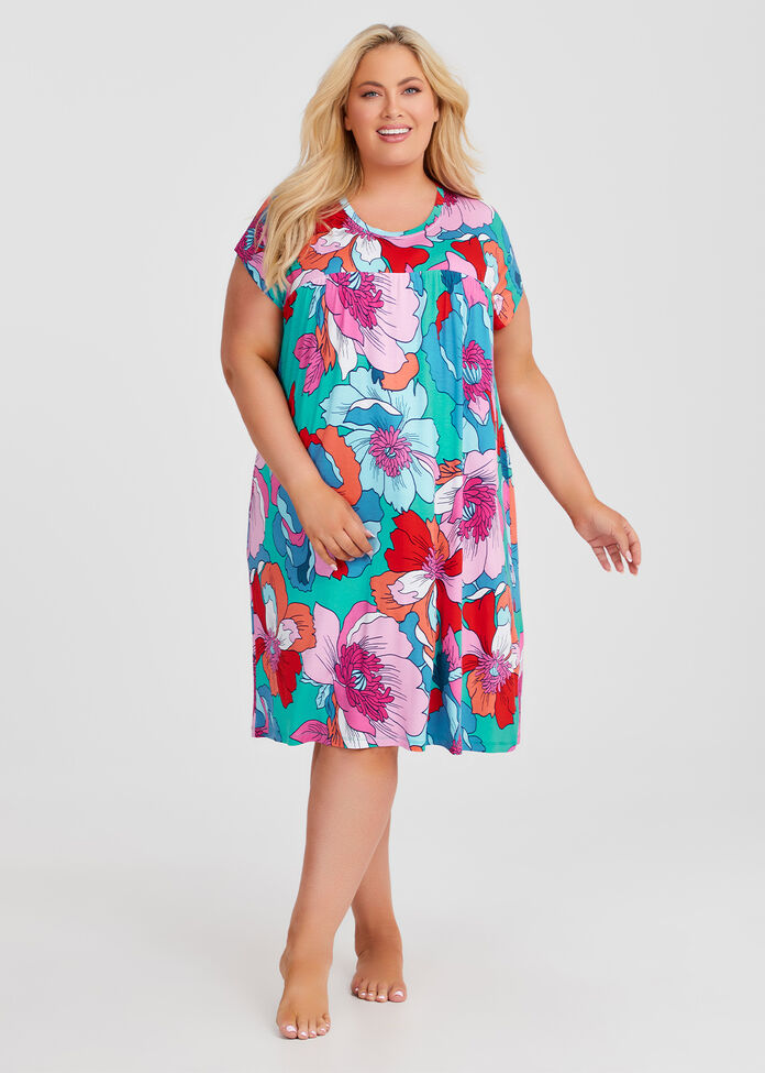 Bamboo Floral Bloom Nightie, , hi-res