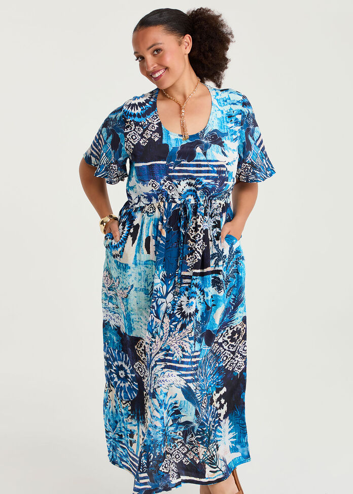 Natural Nova Maxi Dress, , hi-res