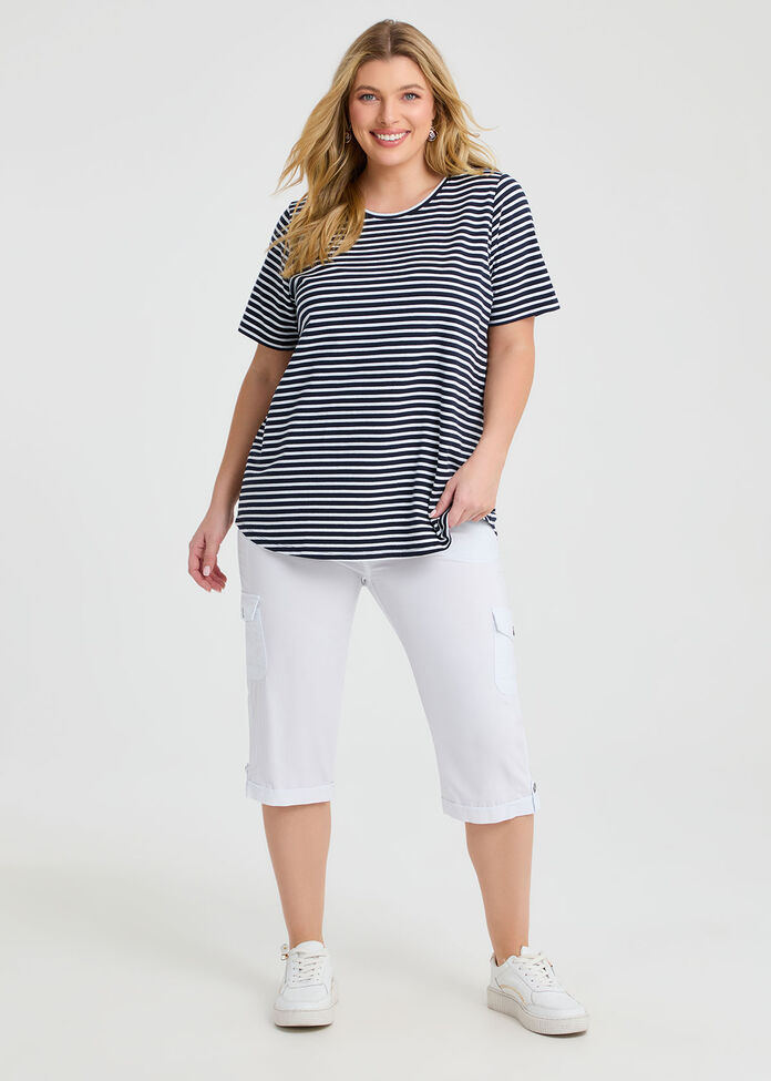 Australian Cotton Stripe T-shirt, , hi-res