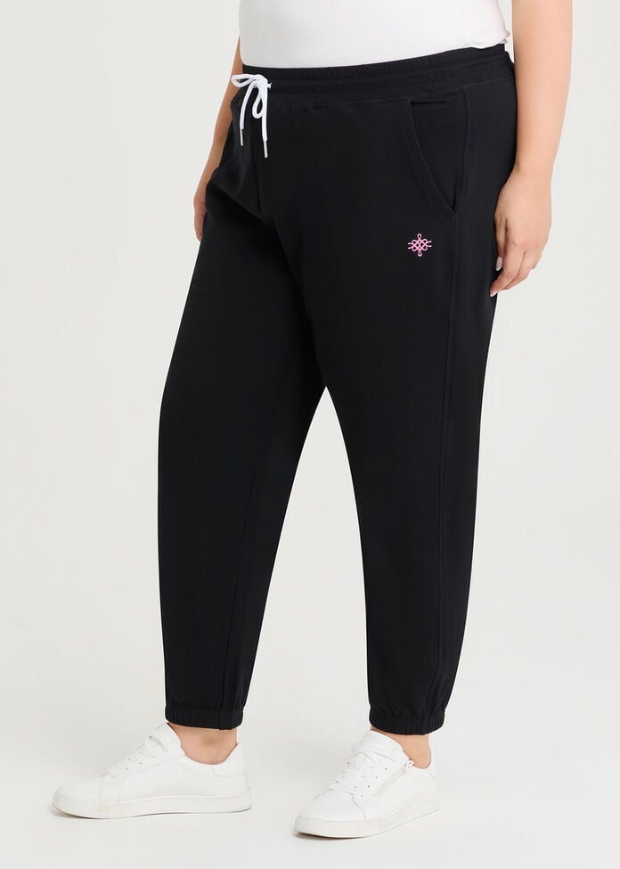 Shop Plus Size Cotton Logo Relaxed Trackpant, Black | Taking Shape AU