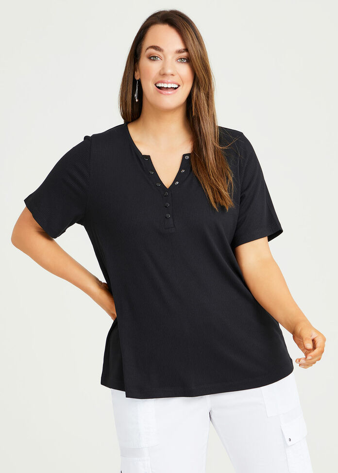 Natural Rib Henly Top, , hi-res