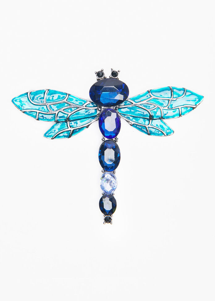 Gem Dragonfly Brooch, , hi-res