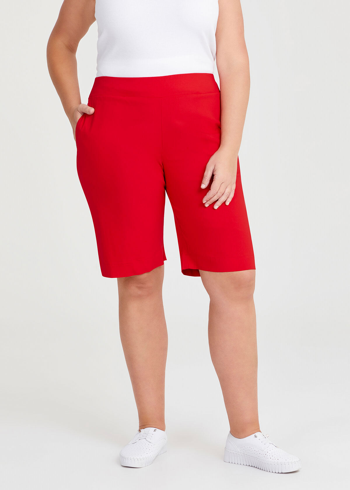 Shop Plus Size Expose Short in Red Taking Shape AU