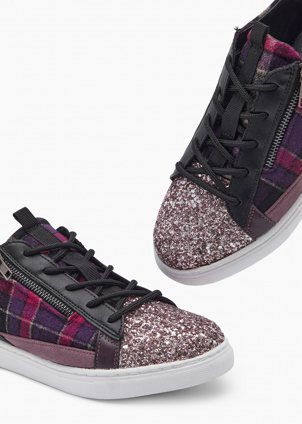 Side zip store sneakers
