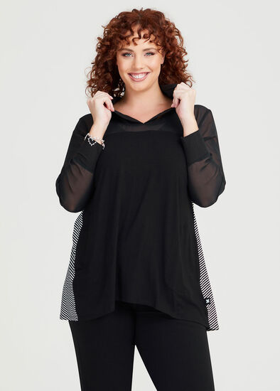 Plus Size Natural Be Kind Stripe Top