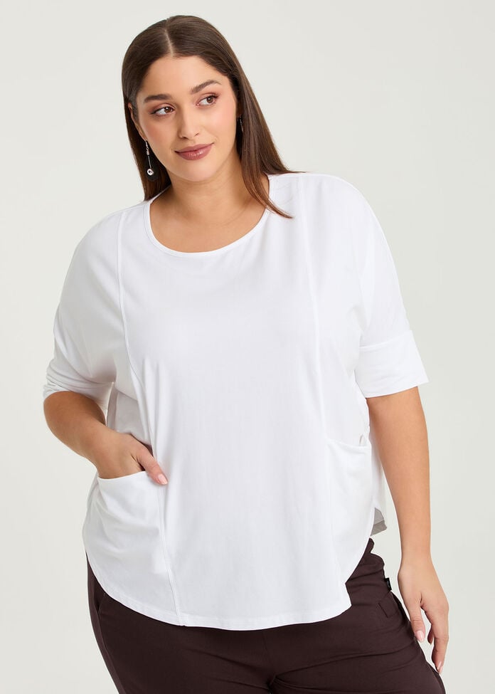 Pima Cotton Traveller Top, , hi-res