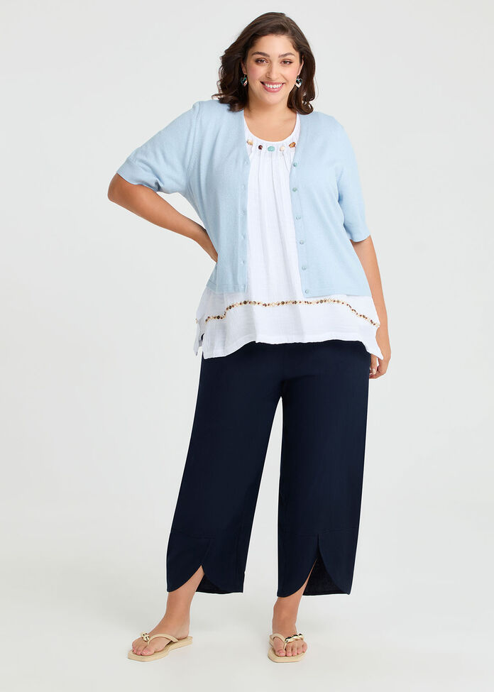 Lantern Stretch Linen Pant, , hi-res