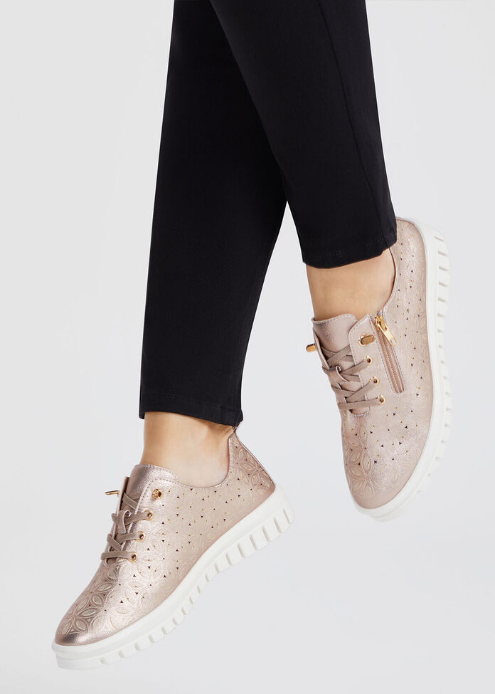 Lasercut Zip Flex Sneaker, , hi-res