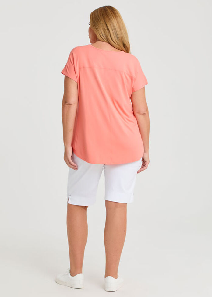 Natural Round Neck Everyday T-shirt, , hi-res