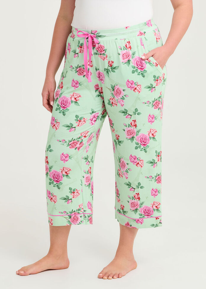 Bamboo Paris Dream Pyjama 3/4 Pant, , hi-res