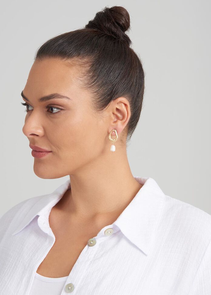 Shadow Flower Earrings, , hi-res
