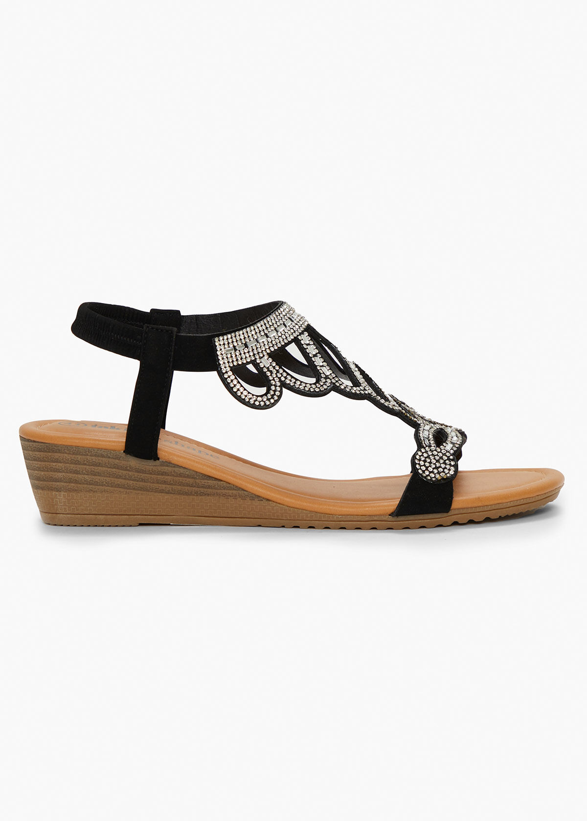 Black bling sandals 2025