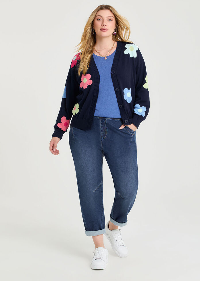 Australian Wool Blend Crew Neck Top, , hi-res