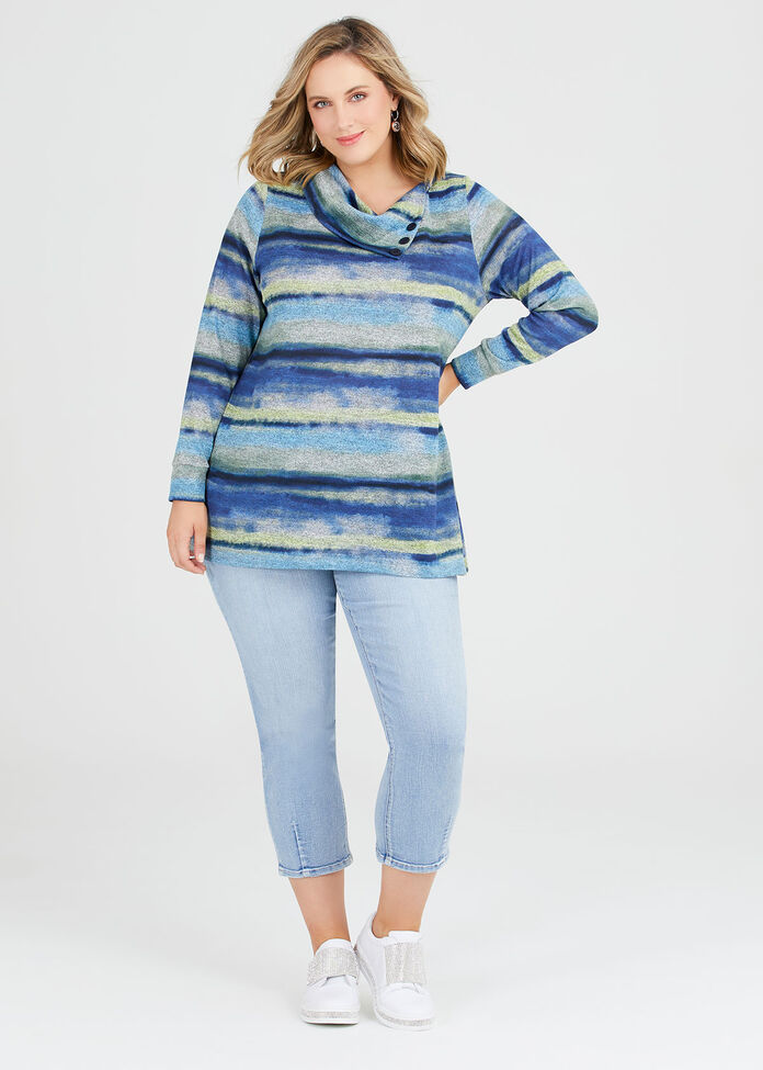 Cosy Waves Stripe Top, , hi-res