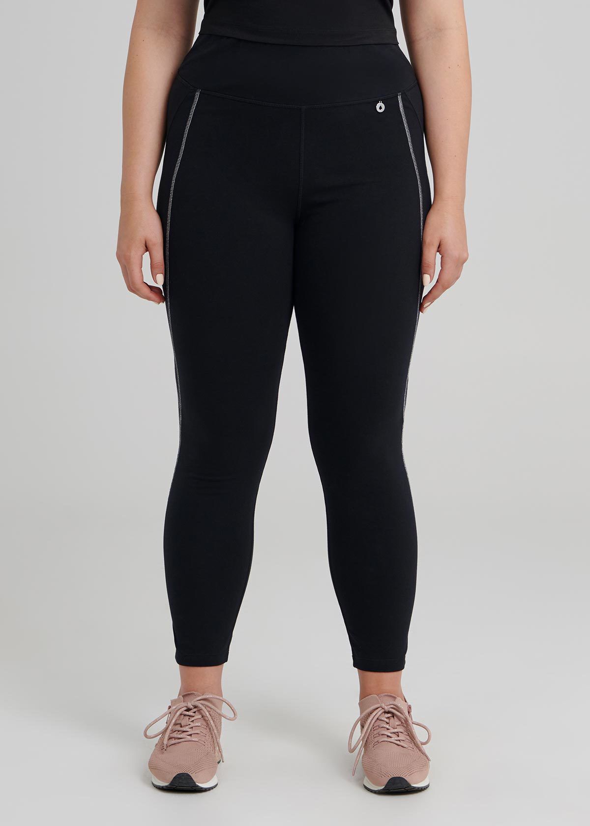 Silver leggings store in store