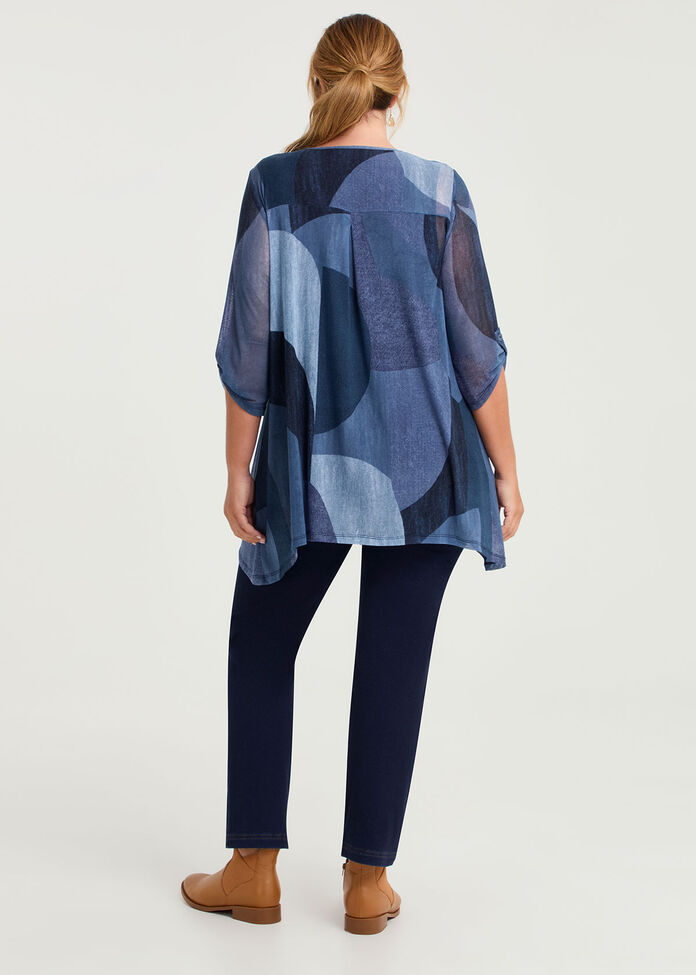 Mesh Layered Tunic, , hi-res