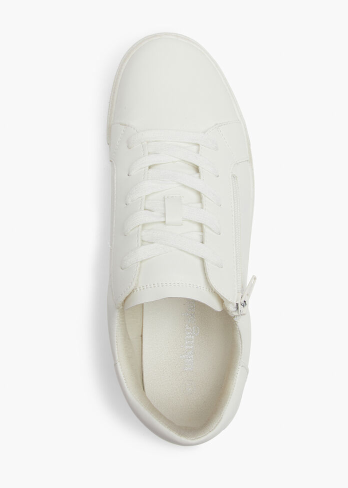 Lace Up Side Zip Sneaker, , hi-res
