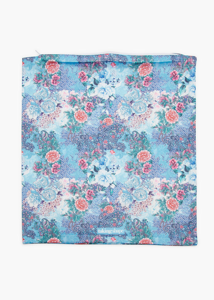 Floral Tile Laundry Bag, , hi-res
