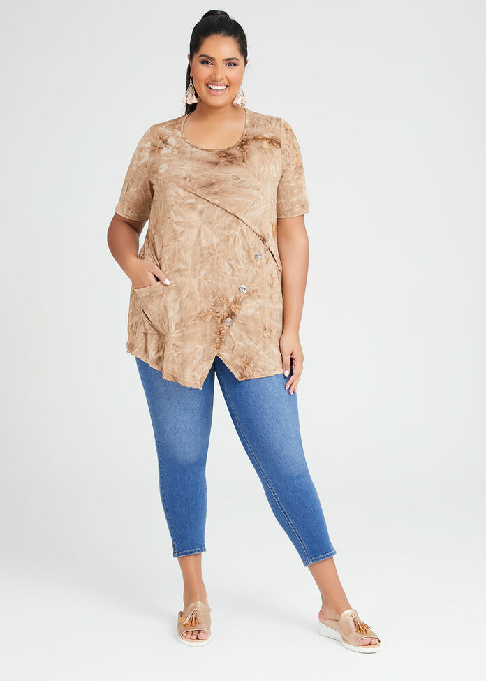 Moondust Button Detail Top, , hi-res