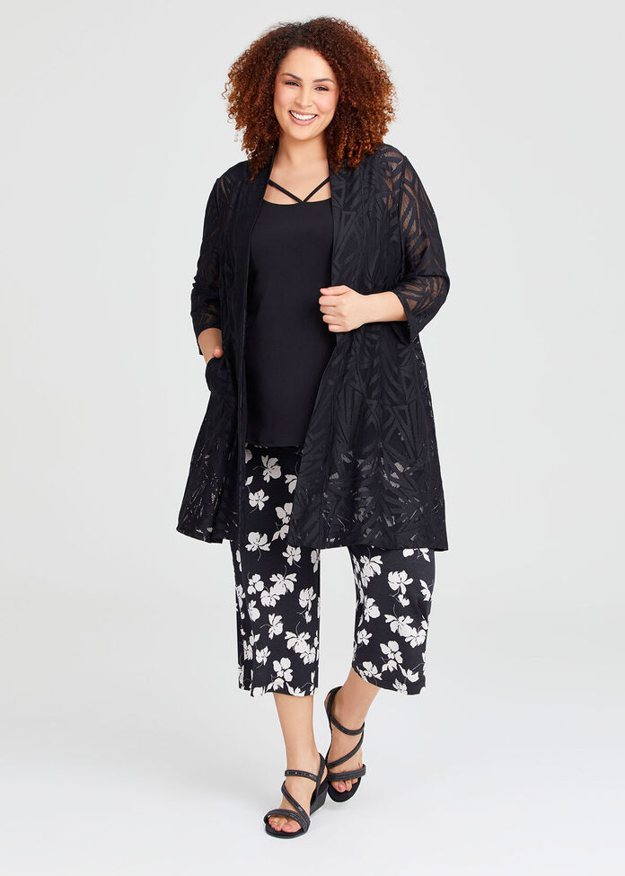 Long Jacquard Cardigan, , hi-res