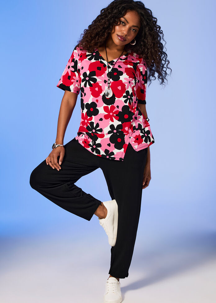 Pima Cotton Poppy Top, , hi-res