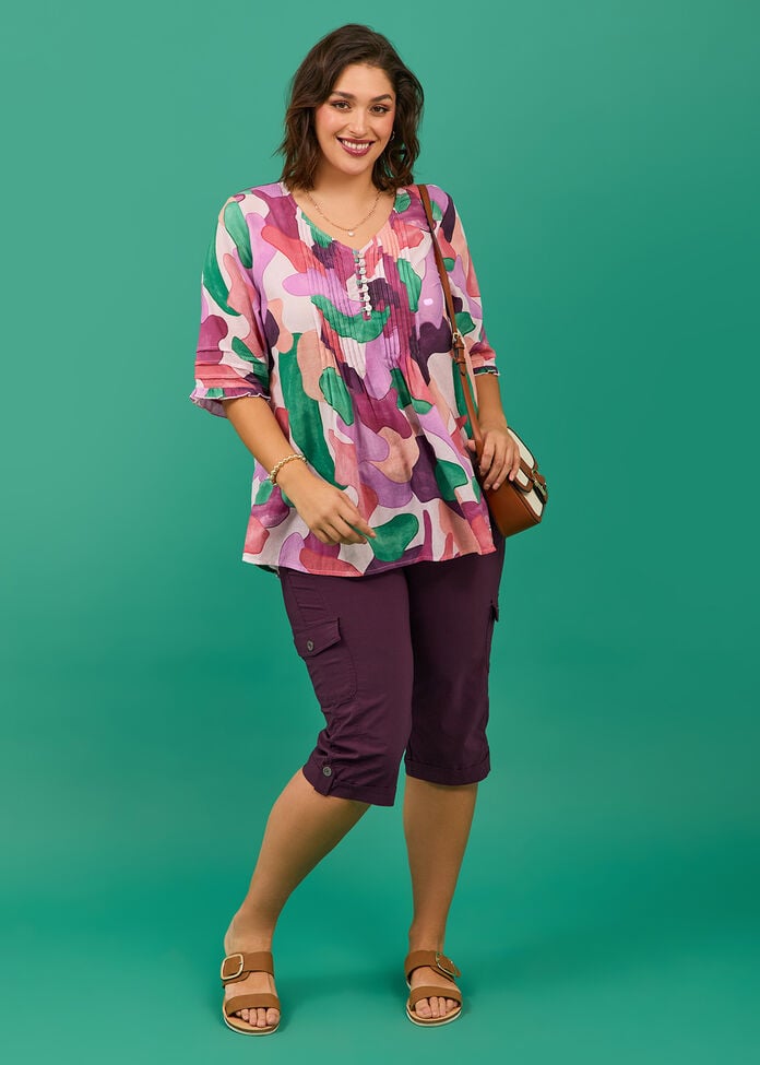 Castaway Rib Cargo Crop Pant, , hi-res
