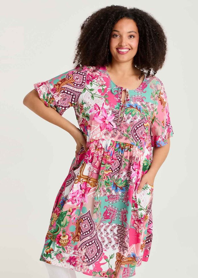Everyday Flora Natural Dress, , hi-res