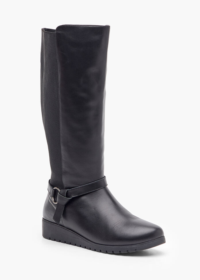 glenda leather knee high boot