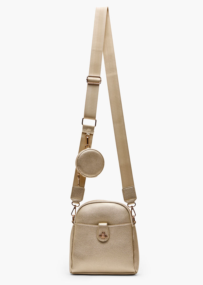Shop Bee Crossbody Bag in White | Accessories | Taking Shape AU