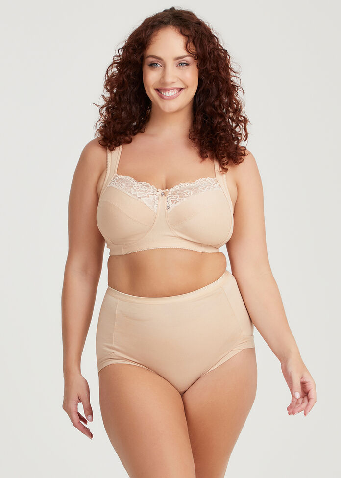 Wirefree Cotton Comfort Bra, , hi-res