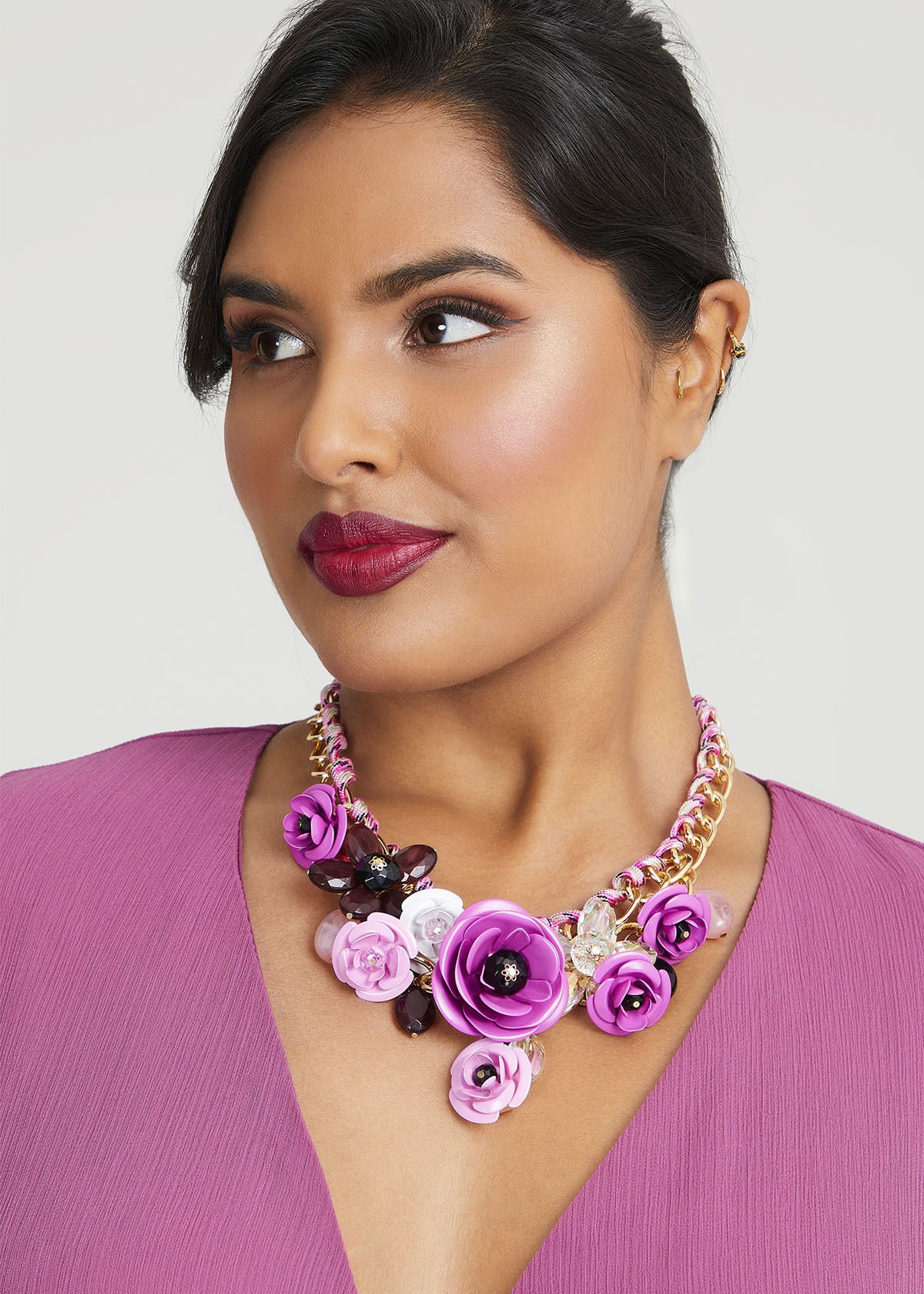 Shop Flower Statement Necklace Accessories Taking Shape