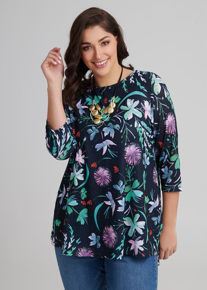 Shop Plus Size Spring Blossoms Top in Print | Taking Shape AU