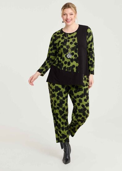 Plus Size Natural Gia Spot Pant
