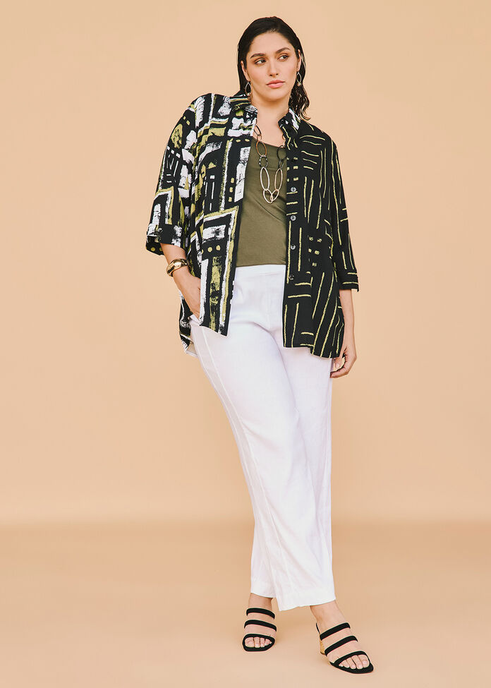 Spliced Linen Outfit, , hi-res