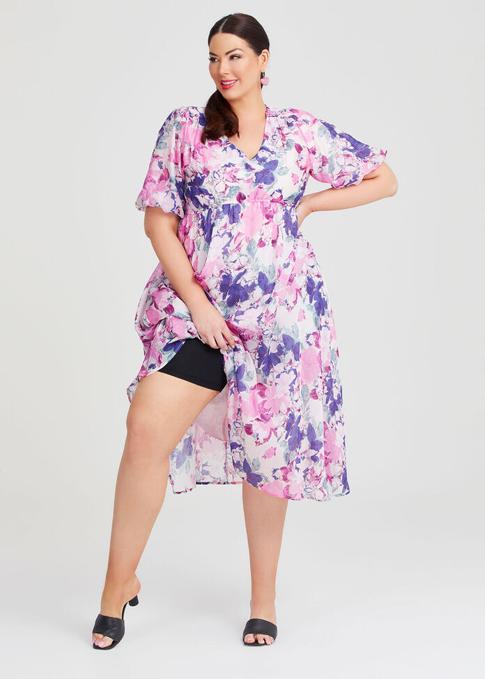 Shop Plus Size Midsummer Midi Event Dress, Print | Taking Shape NZ