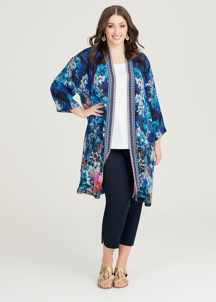 Natural Blue Jewels Kimono, , hi-res