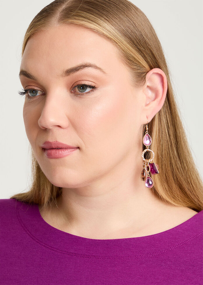 Beaded Statement Earrings, , hi-res