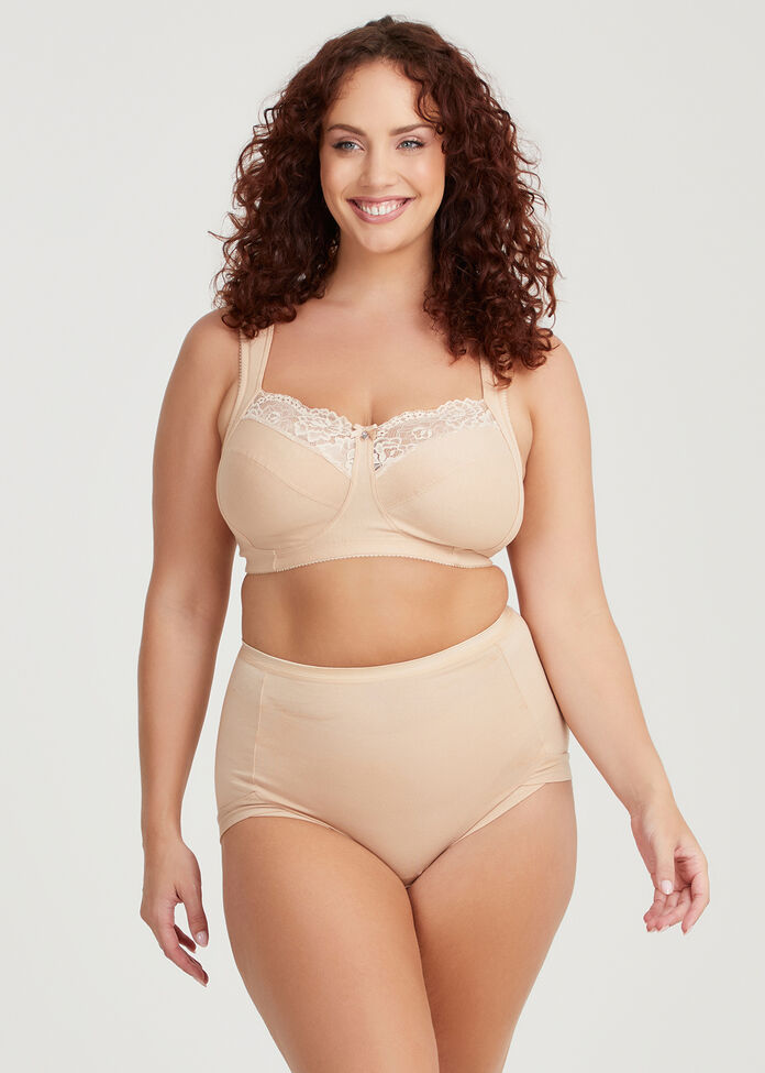 Wirefree Cotton Comfort Bra, , hi-res