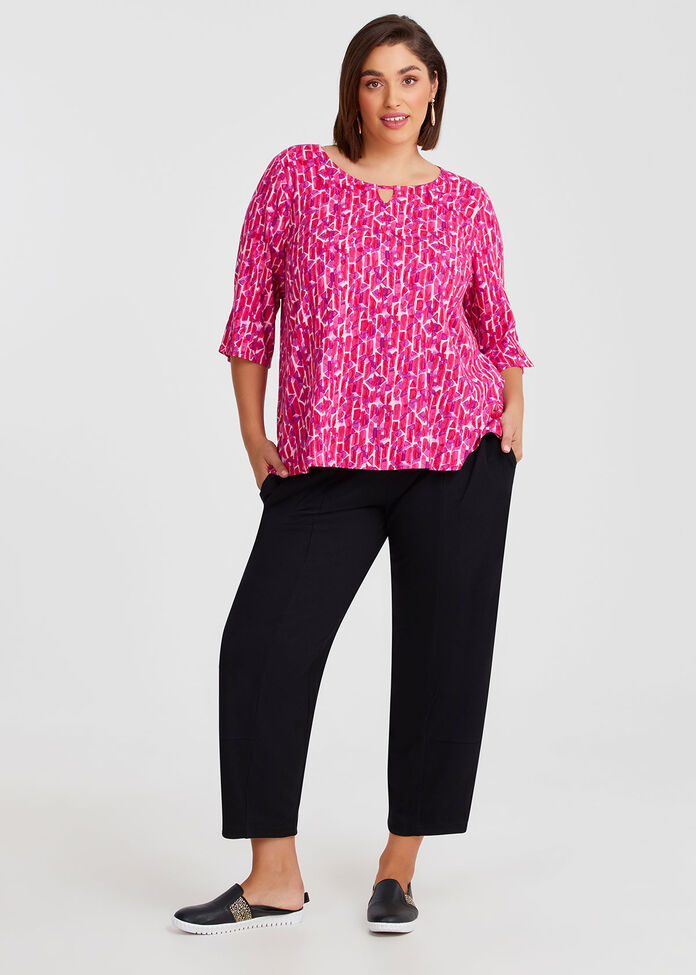 Textured Lantern Pant, , hi-res