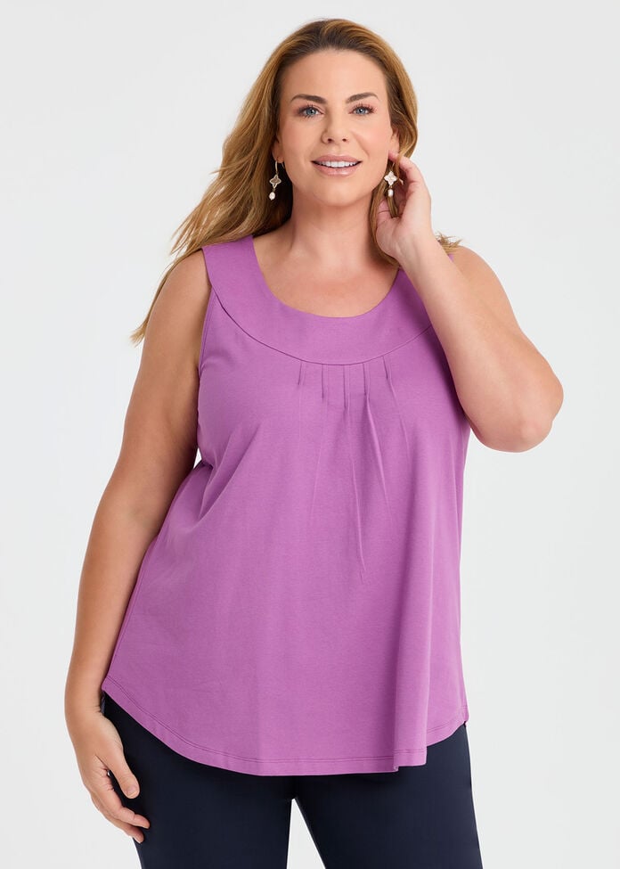 Good Earth Australian Cotton Element Tank , , hi-res